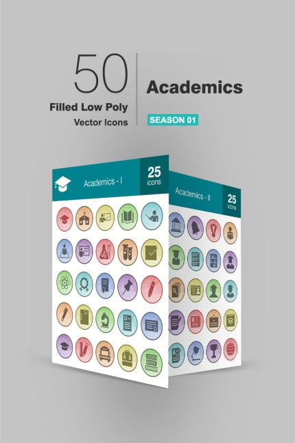 Template #93972 Icon Academics Webdesign Template - Logo template Preview