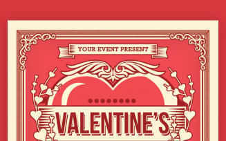 Valentine's Day Dinner Flyer - Corporate Identity Template