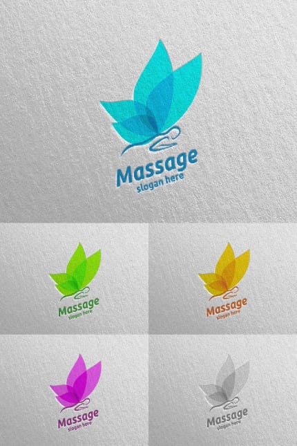 Kit Graphique #94028 Massage Logo Divers Modles Web - Logo template Preview