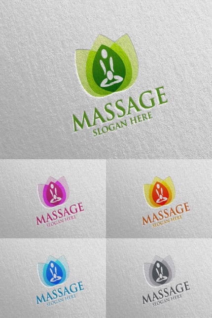 Kit Graphique #94043 Massage Logo Divers Modles Web - Logo template Preview