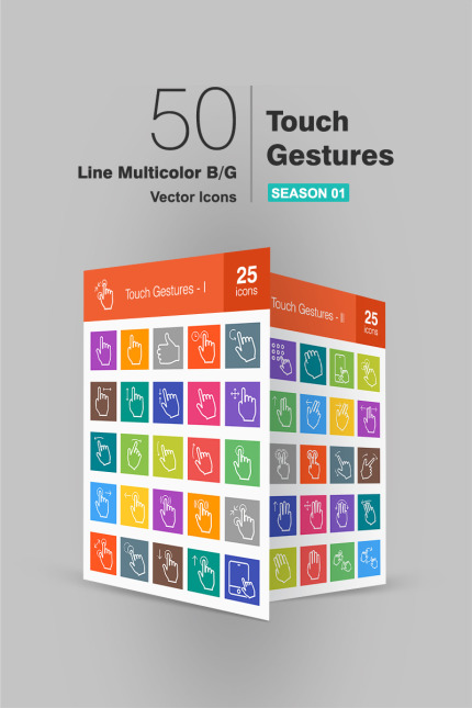 Kit Graphique #94081 Touch Gestures Divers Modles Web - Logo template Preview