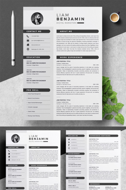 Template #94086 2 Page Webdesign Template - Logo template Preview