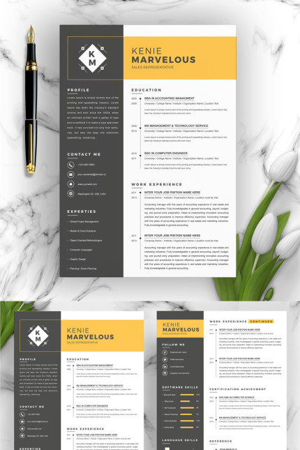 Template #94087 2 Page Webdesign Template - Logo template Preview