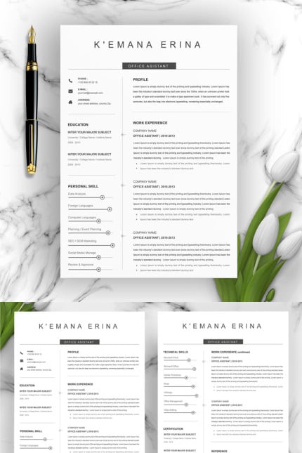 Template #94089 2 Page Webdesign Template - Logo template Preview