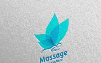 Massage Design 15 Logo Template