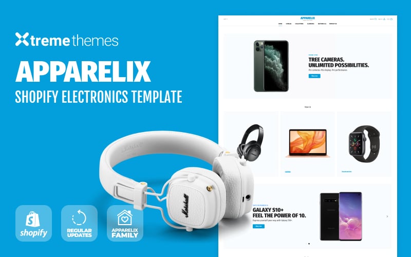 Responsive Electronics Shop on Shopify - Apparelix #94005