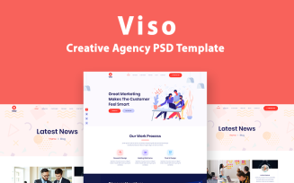 VISO - One Page Creative Agency PSD Template