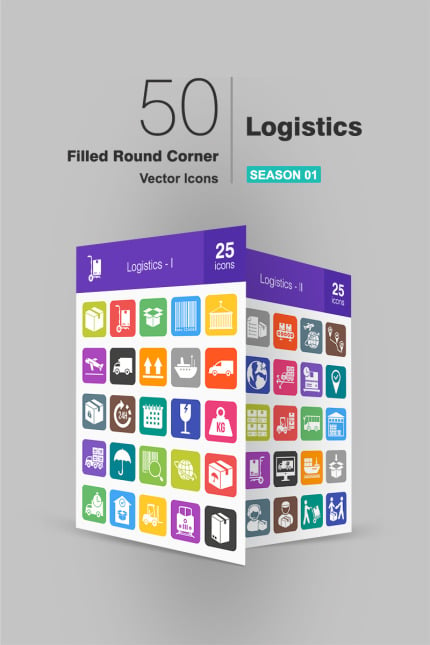 Template #94163 Icon Logistics Webdesign Template - Logo template Preview