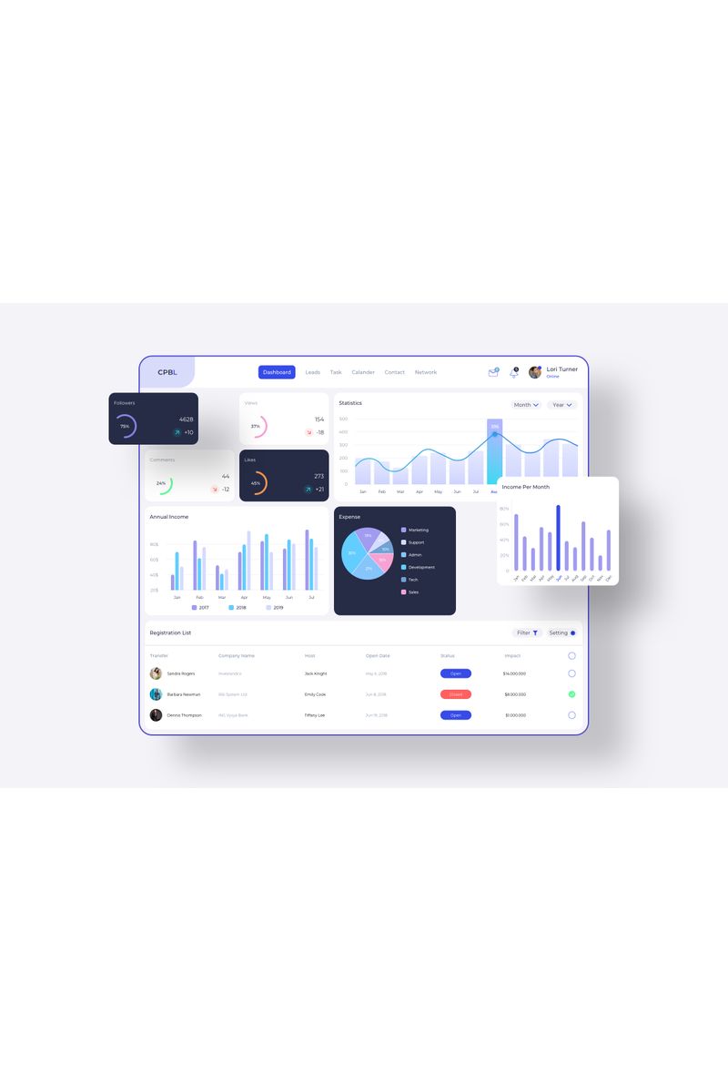 CPBL Admin UI Sketch Template - screenshot