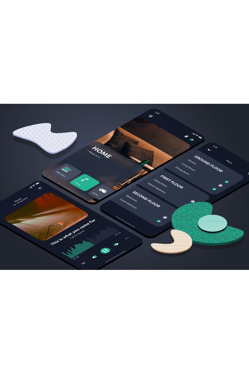 Music Dark Sketch Template - screenshot