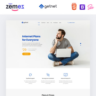 Special Parallax Landing Page Templates 94209
