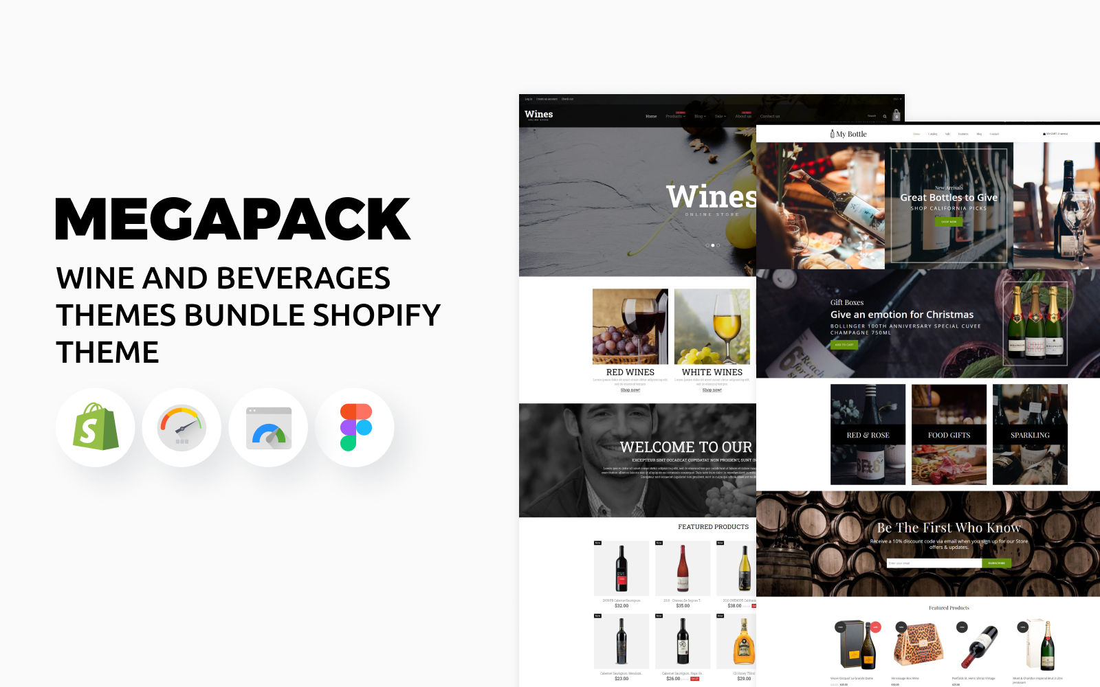 Wine and Beverages Themes Bundle Shopify Theme