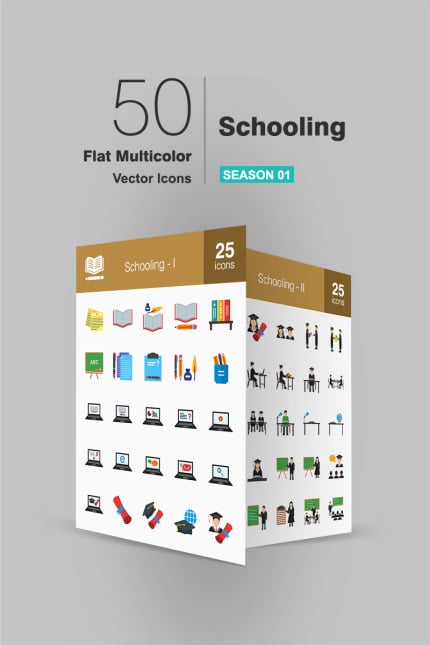 Template #94256 Icon Schooling Webdesign Template - Logo template Preview