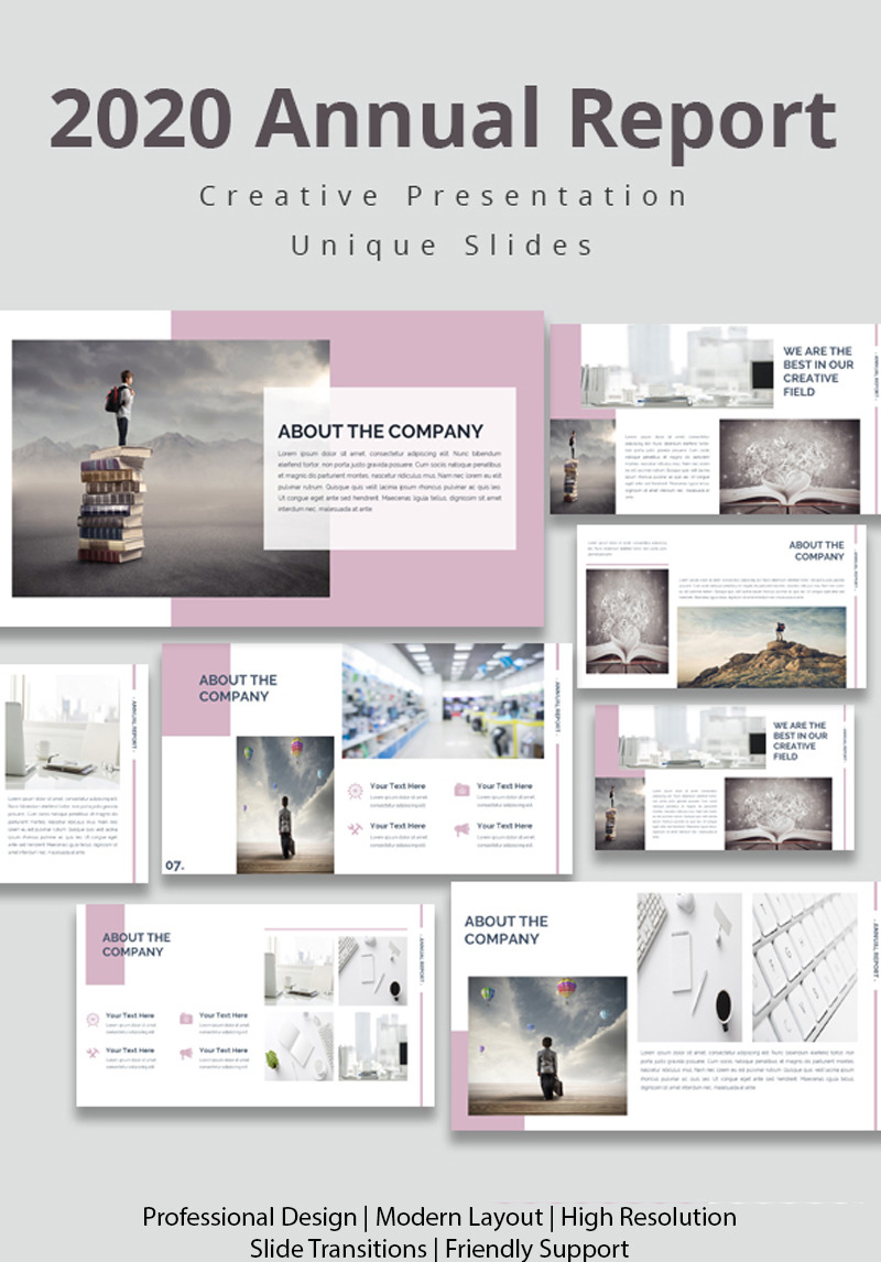 Annual Report 2020 PowerPoint Template #94234