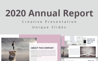 Annual Report 2020 PowerPoint template