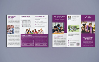 Educational Trifold Brochure - Corporate Identity Template