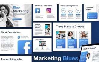 Marketing Blues Google Slides