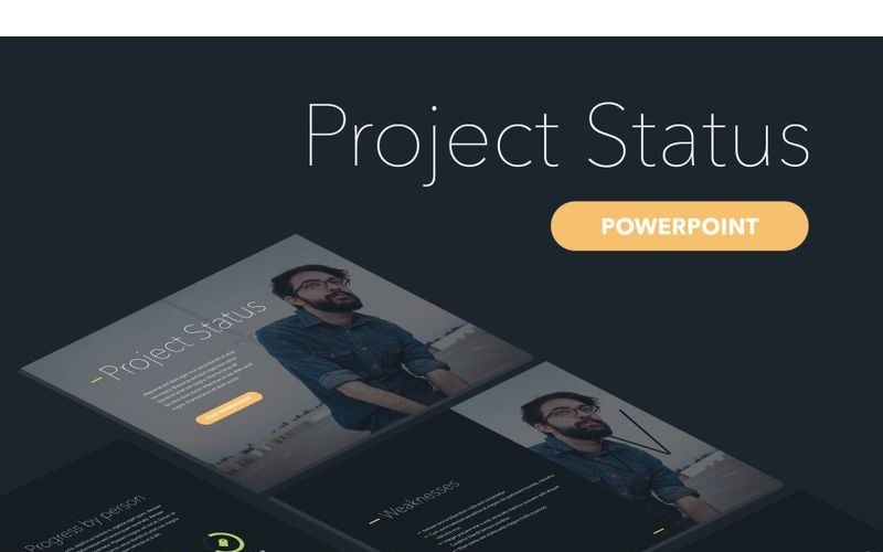 Project Status PowerPoint template PowerPoint Template