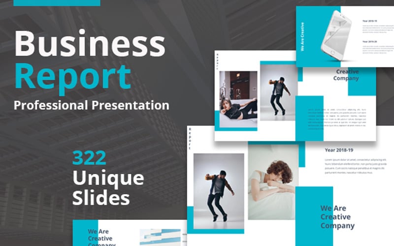 Report Presentation PowerPoint template PowerPoint Template