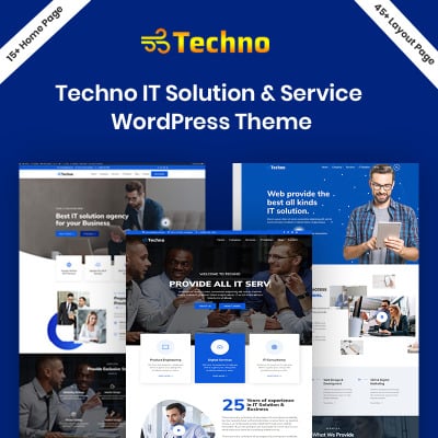 Responsive Techno - IT Solution Service Wordpress Teması #94212
