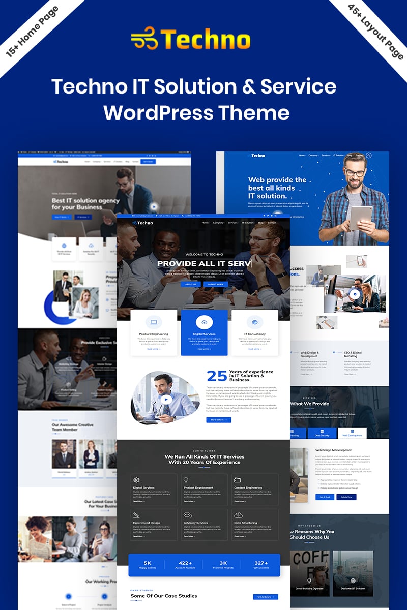 Techno - IT Solution Service WordPress Theme
