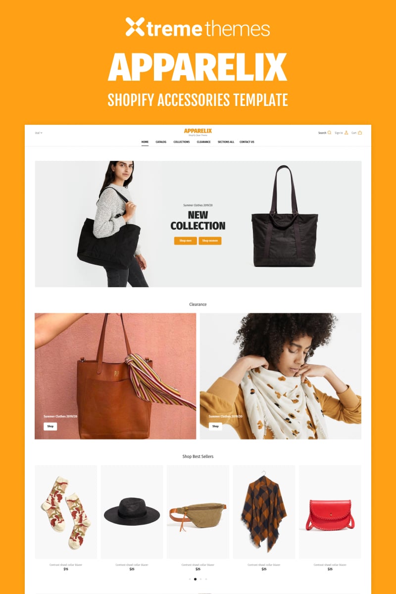 Shopify Store for Accessories Tema de Shopify №94383 - captura de tela