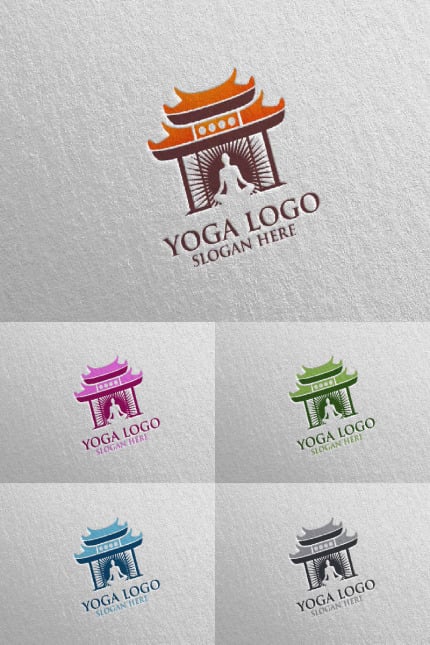 Kit Graphique #94404 Yoga Spa Divers Modles Web - Logo template Preview