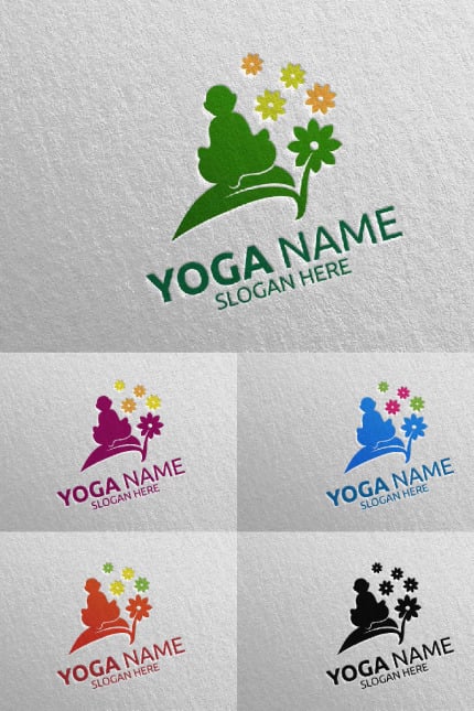 Kit Graphique #94452 Yoga Spa Divers Modles Web - Logo template Preview