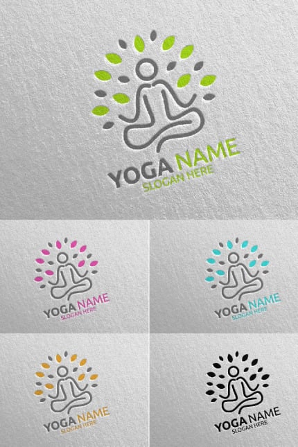 Kit Graphique #94454 Yoga Spa Divers Modles Web - Logo template Preview