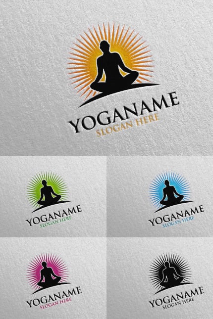 Kit Graphique #94457 Yoga Spa Divers Modles Web - Logo template Preview