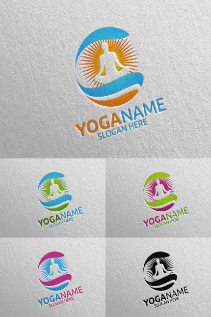 Kit Graphique #94459 Yoga Spa Divers Modles Web - Logo template Preview