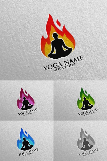 Kit Graphique #94461 Yoga Spa Divers Modles Web - Logo template Preview