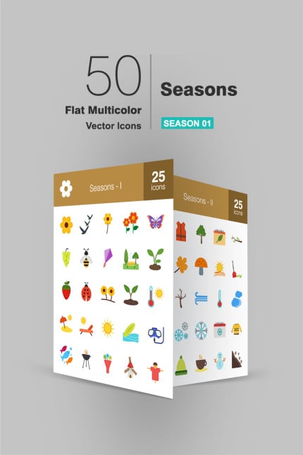 Kit Graphique #94483 Seasons Icon Divers Modles Web - Logo template Preview