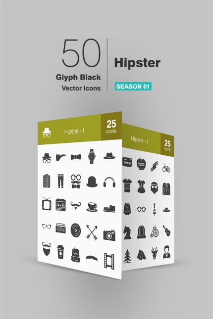 Kit Graphique #94487 Hipster Icon Divers Modles Web - Logo template Preview