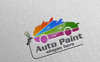 Car Painting 5 Logo Template