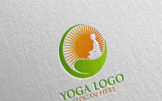Yoga 12 Logo Template