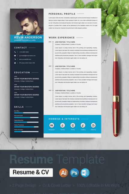 Template #94546 Page A4 Webdesign Template - Logo template Preview