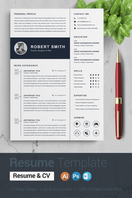 Template #94548 Page A4 Webdesign Template - Logo template Preview