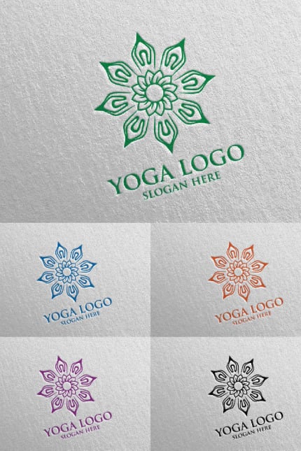 Kit Graphique #94557 Yoga Spa Divers Modles Web - Logo template Preview