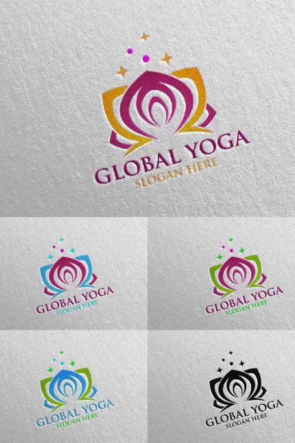 Kit Graphique #94559 Yoga Spa Divers Modles Web - Logo template Preview
