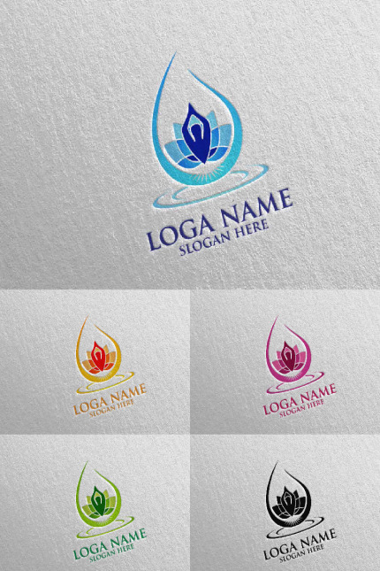 Kit Graphique #94573 Yoga Spa Divers Modles Web - Logo template Preview