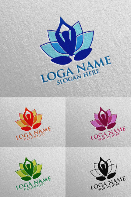 Kit Graphique #94584 Yoga Spa Divers Modles Web - Logo template Preview