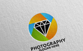 Diamond Camera Photography 66 Logo Template