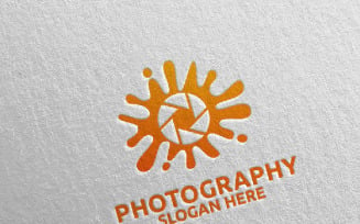Splash Camera Photography 84 Logo Template