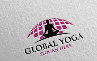 Yoga 34 Logo Template