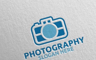 Abstract Camera Photography 110 Logo Template