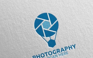 Air Balloon Camera Photography 109 Logo Template