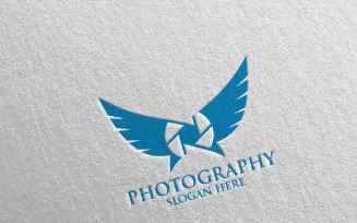 Fly Wing Camera Photography 93 Logo Template