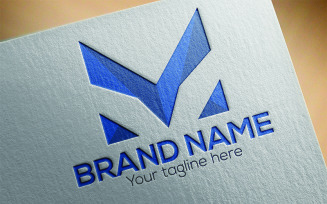 M Letter Design Logo Template