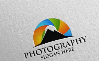 Nature Camera Photography 96 Logo Template